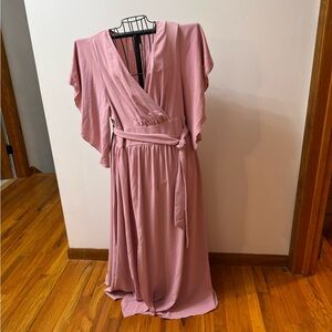SHEIN Blush Pink Maxi Dress